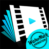 Animated watermak on video logo