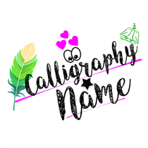 Calligraphy Name Art logo