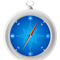 Magnetic compass logo