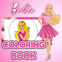 Princess Barbie Coloring Book logo