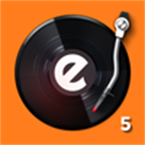 edjing 5: DJ turntable to mix and record music logo